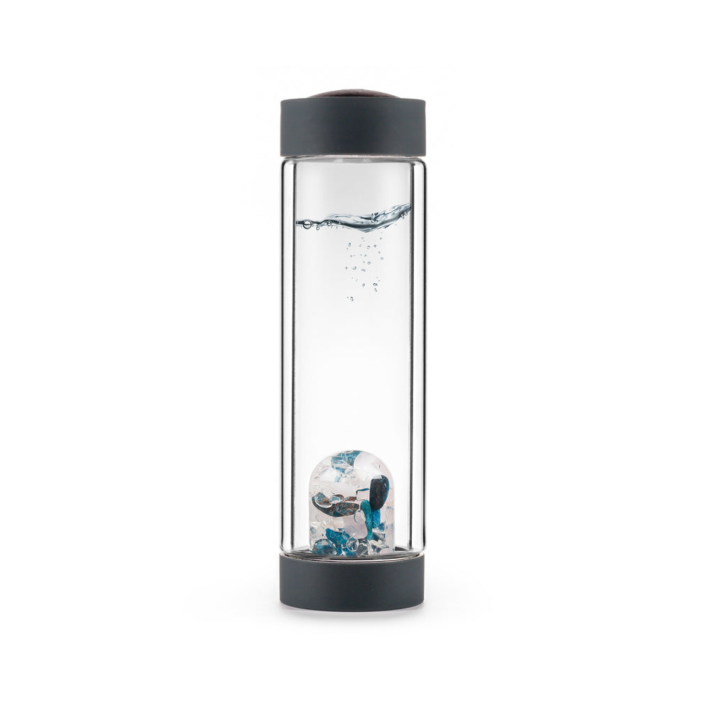 VIA HEAT - BODY & SOUL - EXCLUSIVE - INSULATED CRYSTAL GEM-WATER BOTTLE BY VITAJUWEL