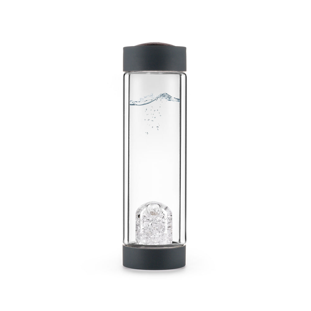 VIA HEAT - DIAMONDS - INSULATED CRYSTAL GEM-WATER BOTTLE BY VITAJUWEL