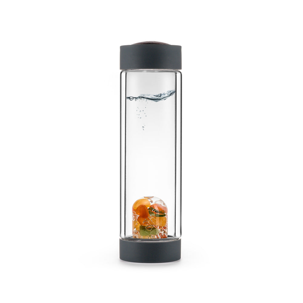 VIA HEAT - HAPPINESS - INSULATED CRYSTAL GEM-WATER BOTTLE BY VITAJUWEL