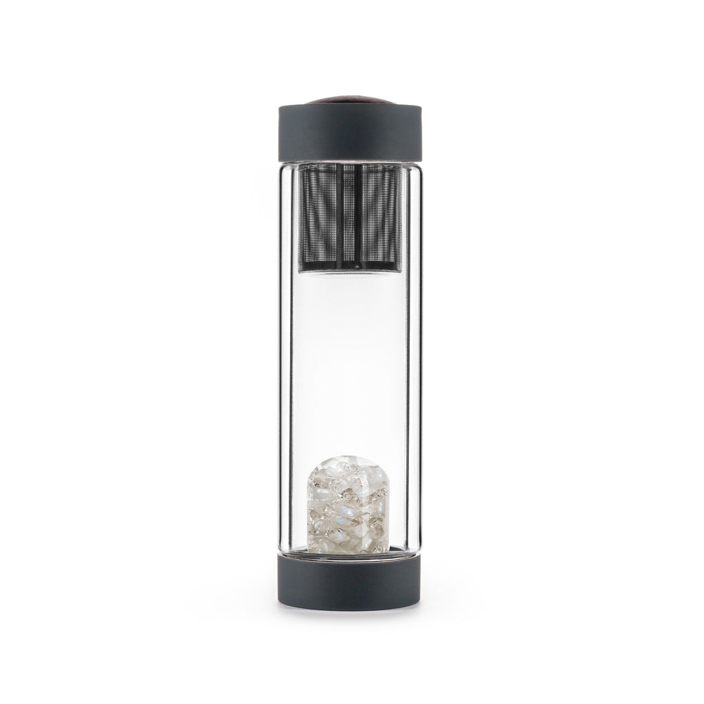 VIA HEAT - LUNA - INSULATED CRYSTAL GEM-WATER BOTTLE BY VITAJUWEL