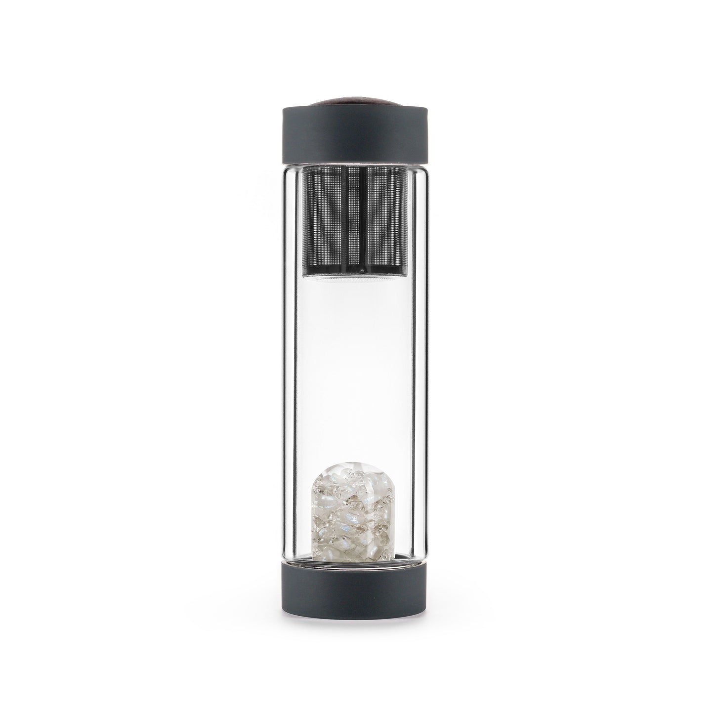 VIA HEAT - LUNA - INSULATED CRYSTAL GEM-WATER BOTTLE BY VITAJUWEL