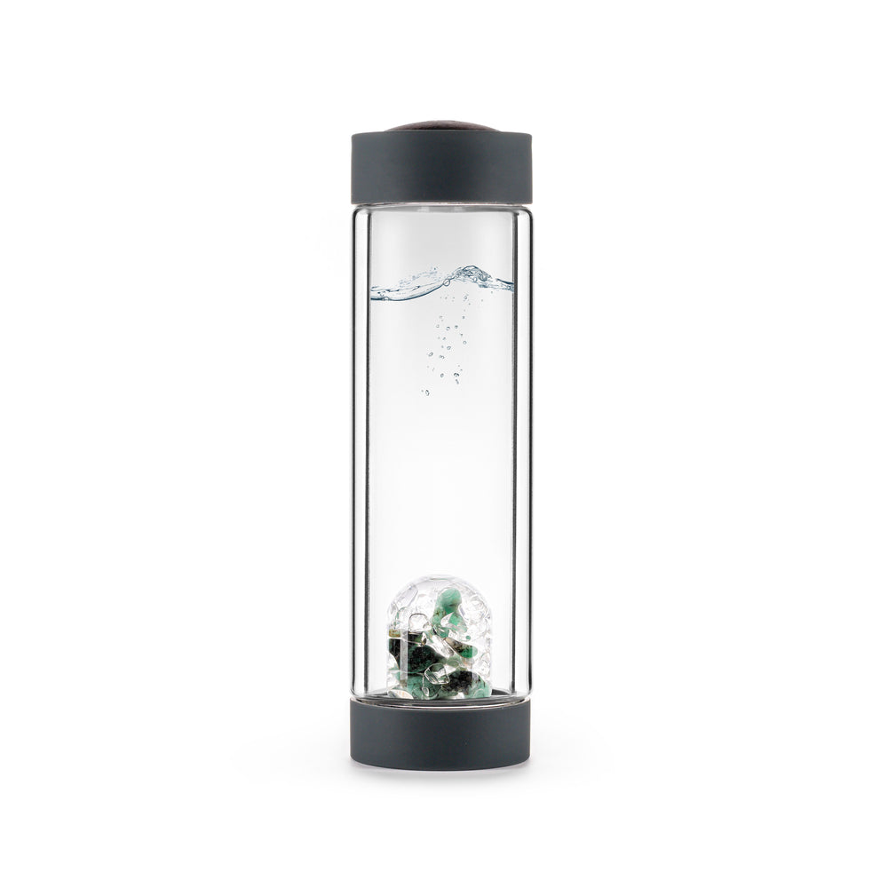 VIA HEAT - VITALITY - INSULATED CRYSTAL GEM-WATER BOTTLE BY VITAJUWEL