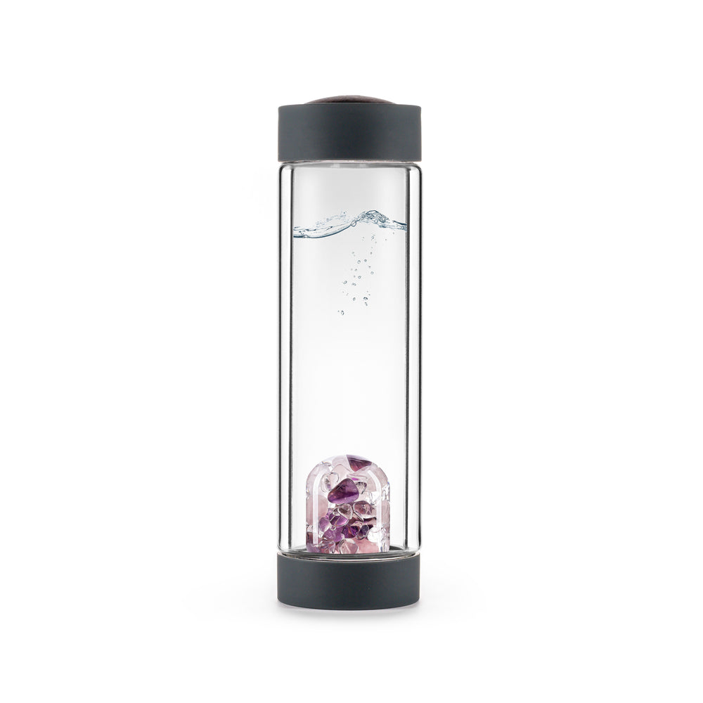 VIA HEAT - WELLNESS - INSULATED CRYSTAL GEM-WATER BOTTLE BY VITAJUWEL