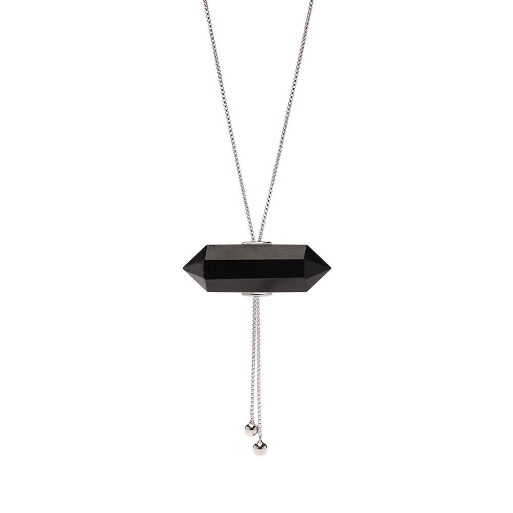 
                      
                        GLIDING CRYSTAL DOUBLE POINT NECKLACE WHITE RODHIUM
                      
                    