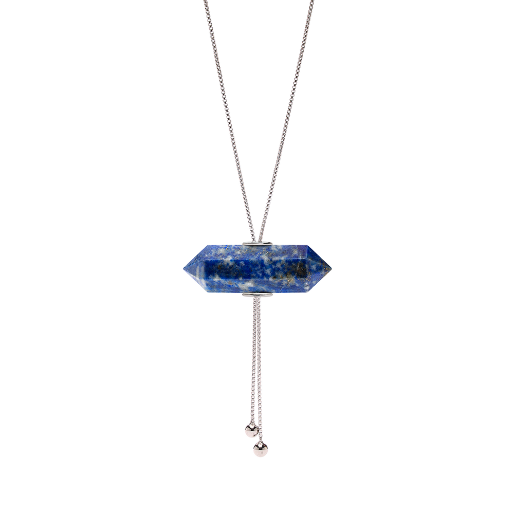 
                      
                        GLIDING CRYSTAL DOUBLE POINT NECKLACE WHITE RODHIUM
                      
                    