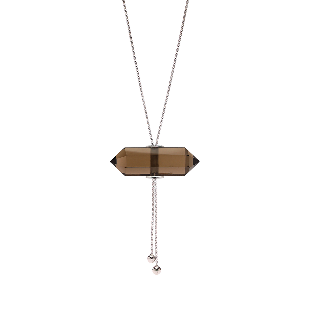 
                      
                        GLIDING CRYSTAL DOUBLE POINT NECKLACE WHITE RODHIUM
                      
                    