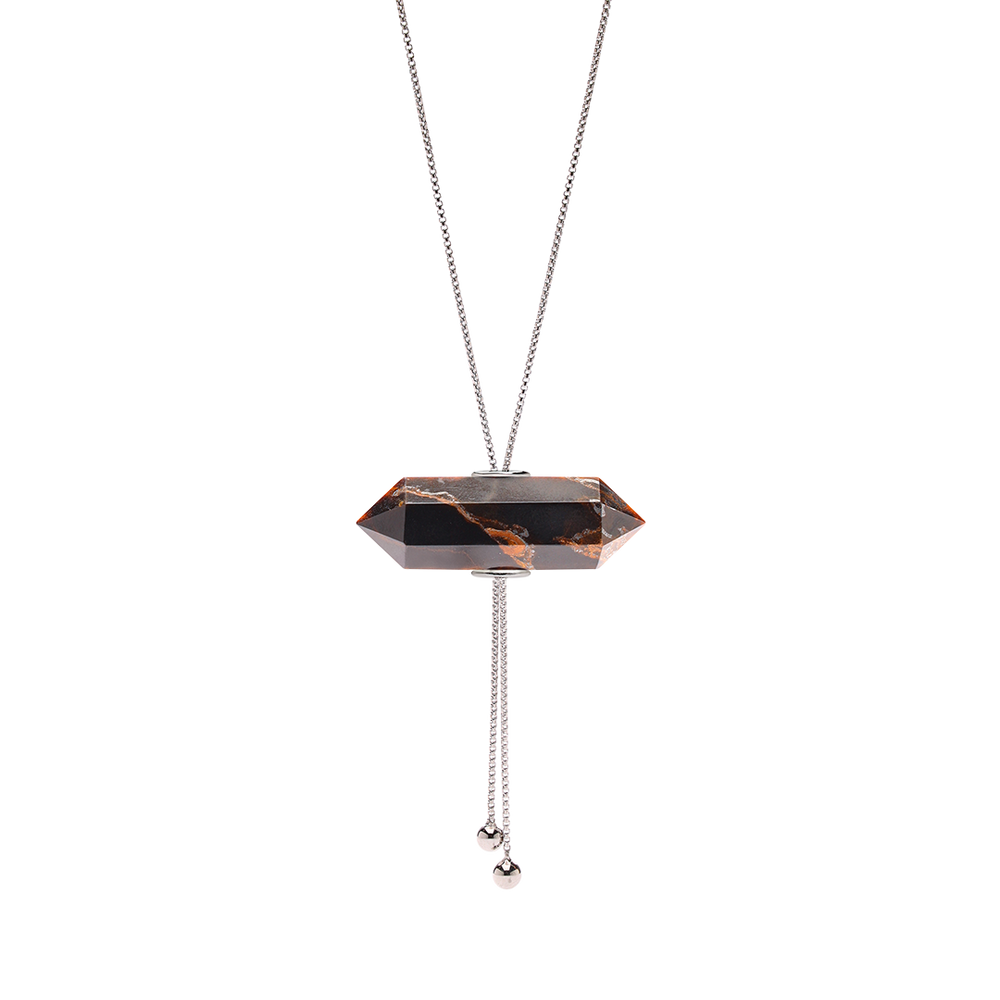 
                      
                        GLIDING CRYSTAL DOUBLE POINT NECKLACE WHITE RODHIUM
                      
                    