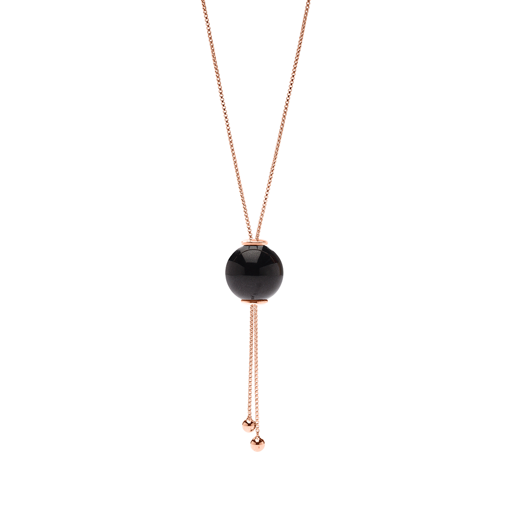 
                      
                        GLIDING CRYSTAL SPHERE NECKLACE 18K VERMEIL ROSE GOLD
                      
                    