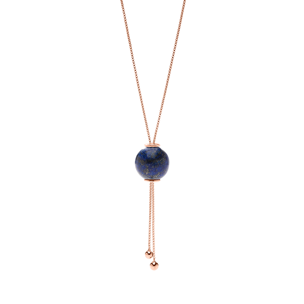 
                      
                        GLIDING CRYSTAL SPHERE NECKLACE 18K VERMEIL ROSE GOLD
                      
                    