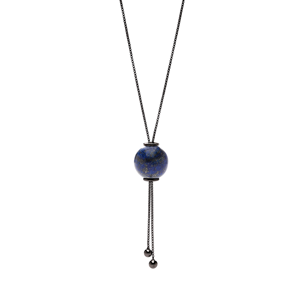 
                      
                        GLIDING CRYSTAL SPHERE NECKLACE BLACK RHODIUM
                      
                    