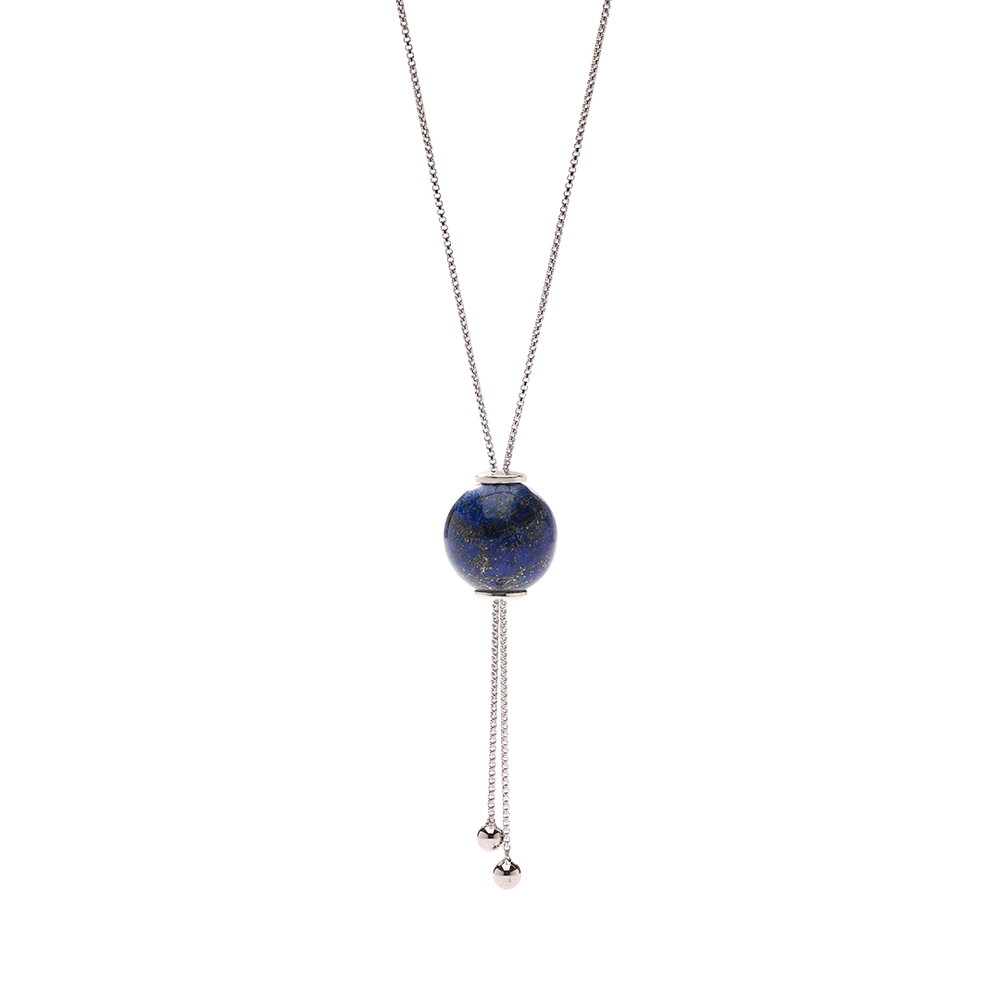 
                      
                        GLIDING CRYSTAL SPHERE NECKLACE WHITE RODHIUM
                      
                    