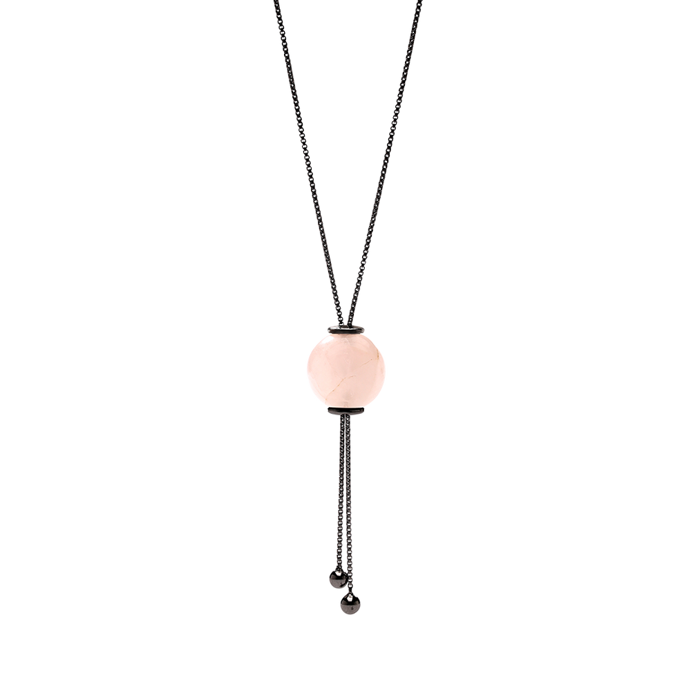 
                      
                        GLIDING CRYSTAL SPHERE NECKLACE BLACK RHODIUM
                      
                    