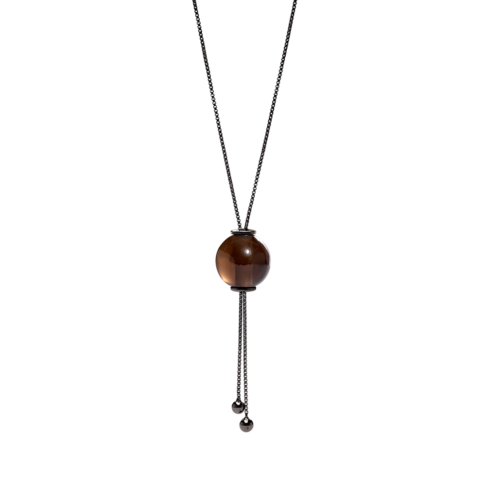 
                      
                        GLIDING CRYSTAL SPHERE NECKLACE BLACK RHODIUM
                      
                    
