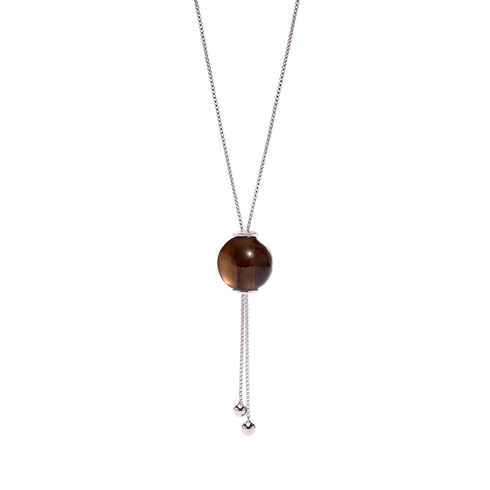 
                      
                        GLIDING CRYSTAL SPHERE NECKLACE WHITE RODHIUM
                      
                    