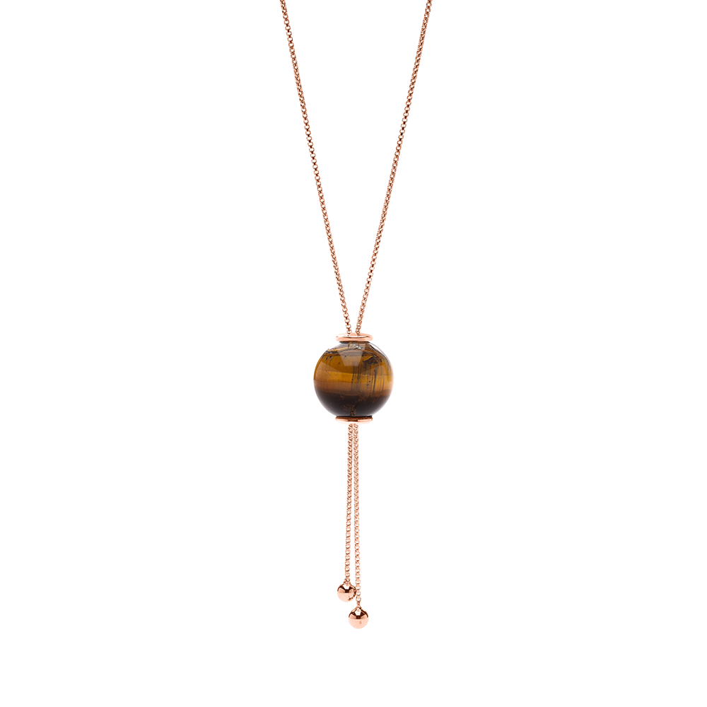 
                      
                        GLIDING CRYSTAL SPHERE NECKLACE 18K VERMEIL ROSE GOLD
                      
                    