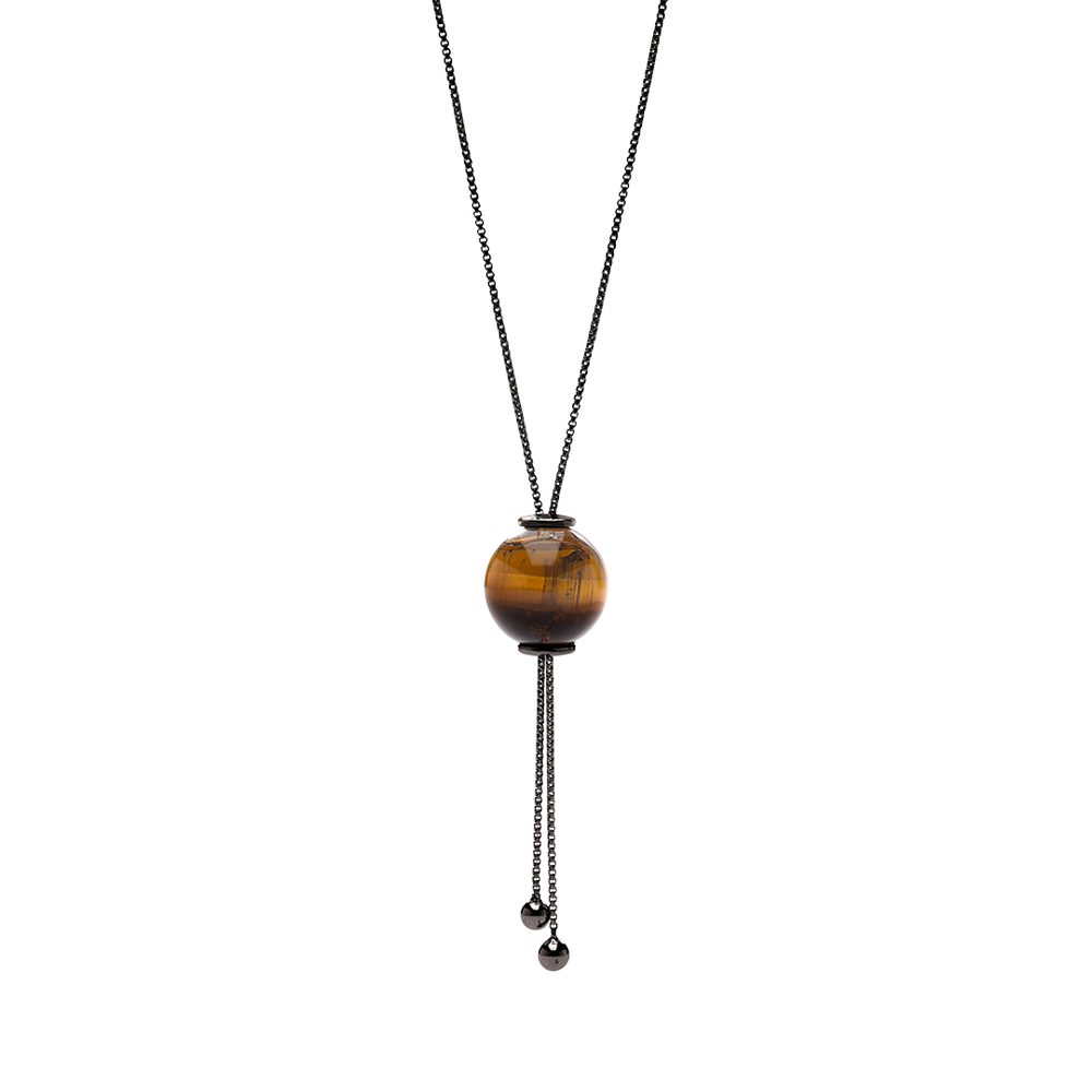 
                      
                        GLIDING CRYSTAL SPHERE NECKLACE BLACK RHODIUM
                      
                    