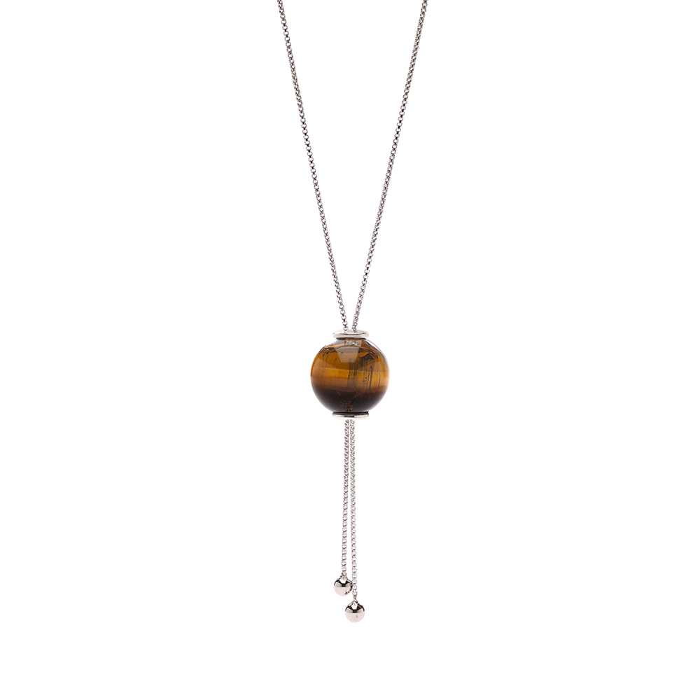 
                      
                        GLIDING CRYSTAL SPHERE NECKLACE WHITE RODHIUM
                      
                    